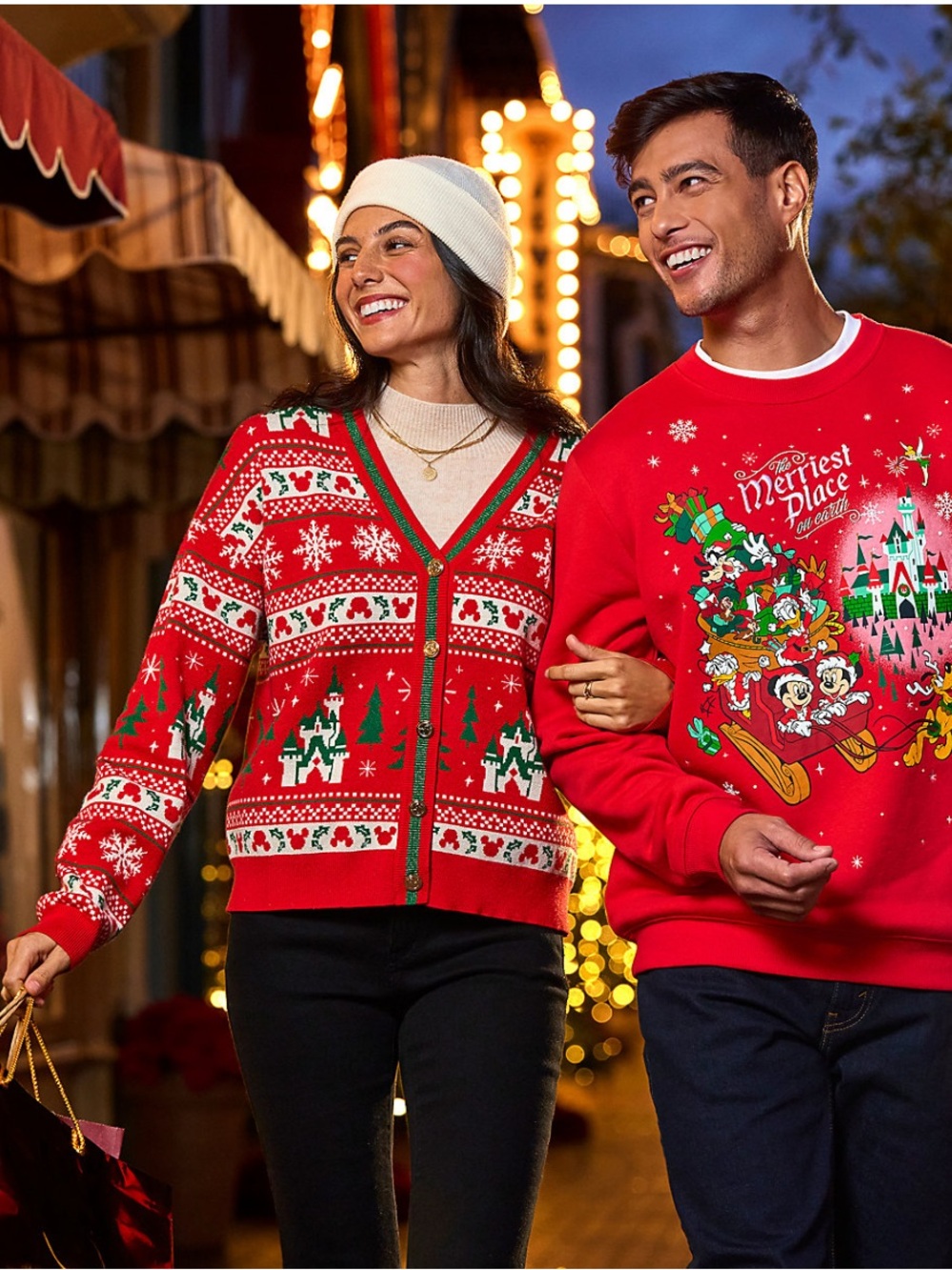 NEW Mickey Mouse Icon Holiday Cardigan - Picture 4 of 11